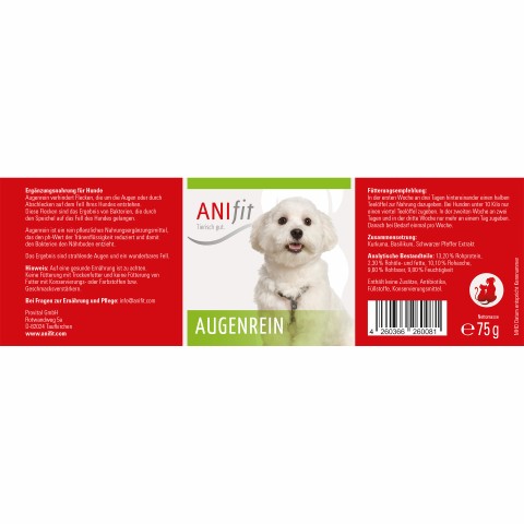 Hond Kat Voedingssupplementen Schone ogen 75g 1 Stuk -3- Anifit
