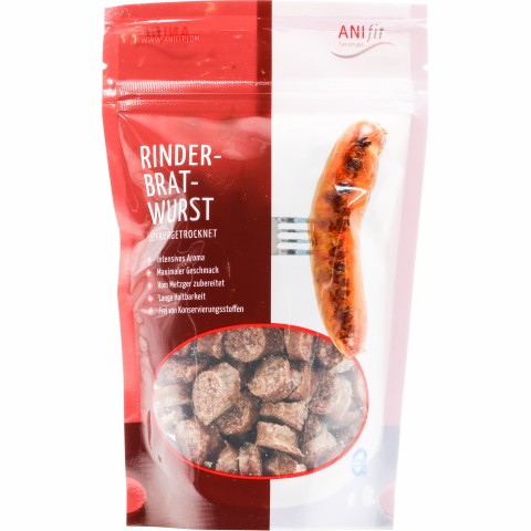 Hond Kat Accessories Snacks Runderbraadworst 100g 1 Stuk -1- Anifit
